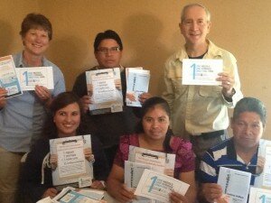 Tom and Evelyn McKnight gave a presentation on injection safety to Guatemalan healthcare workers